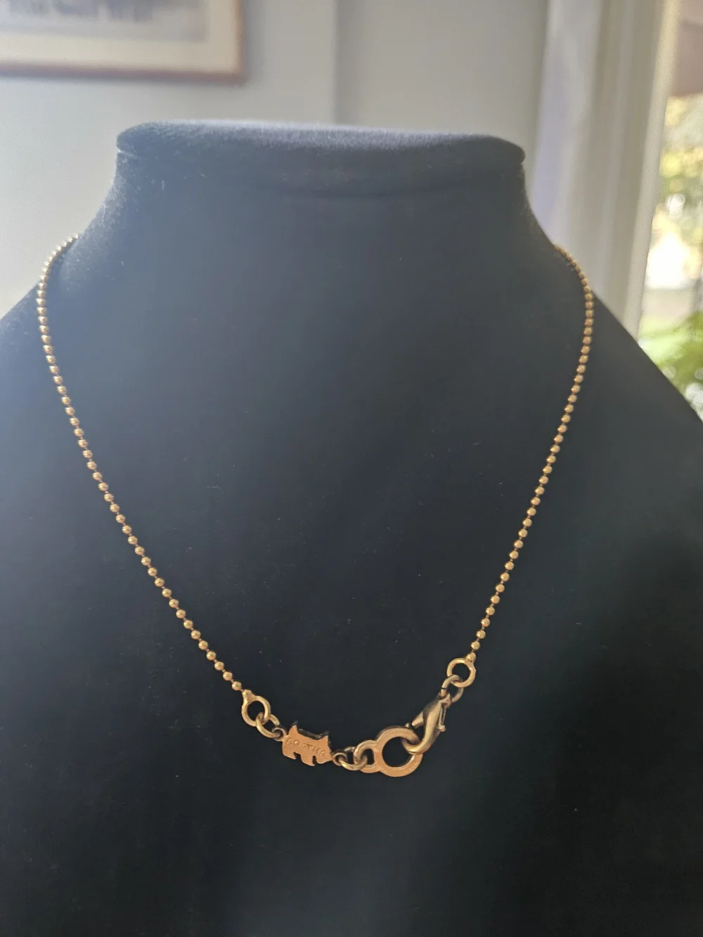 Agatha Paris Scottish Terrier Dog Necklace
